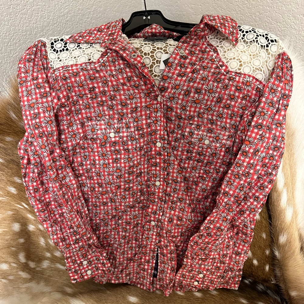RESISTOL girls RU western riding shirt size XXL NWT